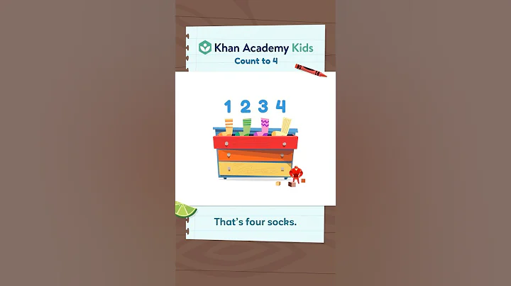 Count with Peck! Learn about the number 4 with Khan Academy Kids. #educationalvideos #learning