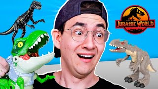 Os melhores dinossauros! Abrindo brinquedos do Jurassic world | Gabriel Dearo