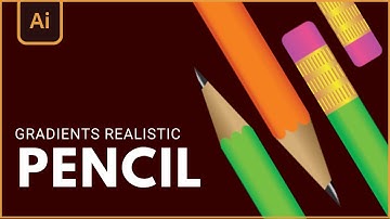 How to make a Gradient Realistic Pencil | Adobe Illustrator
