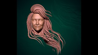 Сreating hairstyles. Hair and Braids IMM Brush for ZBrush 2021.6