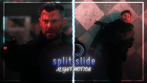 Split slide transition tutorial | Alight motion (+preset)