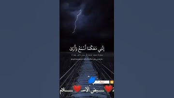 { قَالَ لَا تَخَافَا ۖ إِنَّنِي مَعَكُمَا أَسْمَعُ وَأَرَىٰ }[ سورة طه : 46 ]