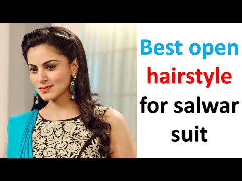 Indian Salwars and Indian Fashion: hina khan in black full sleeves designer salwar  kameez | Indian bridal hairstyles, Indian wedding hairstyles, Indian  hairstyles