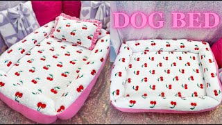 How to sew a dog bed with walls! Beginner friendly!