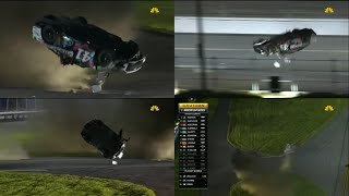 2023 Coke Zero Sugar 400 - Ryan Preece flip - QUADCAM full speed + slow-mo