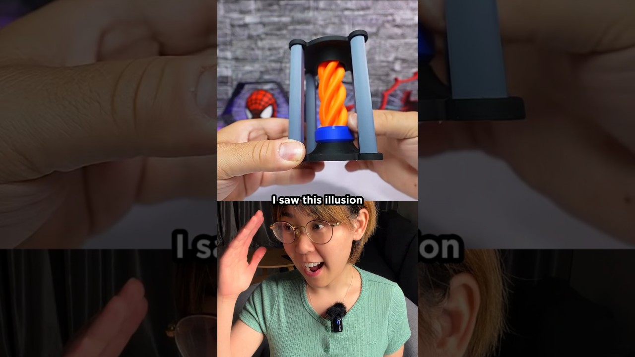 This Looks Like an Infinite Portal… But It’s Not - Barber pole illusion