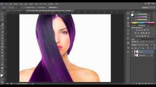 How to change hair color in Photoshop. Habka timaha midabka looga badalo part 1 screenshot 5
