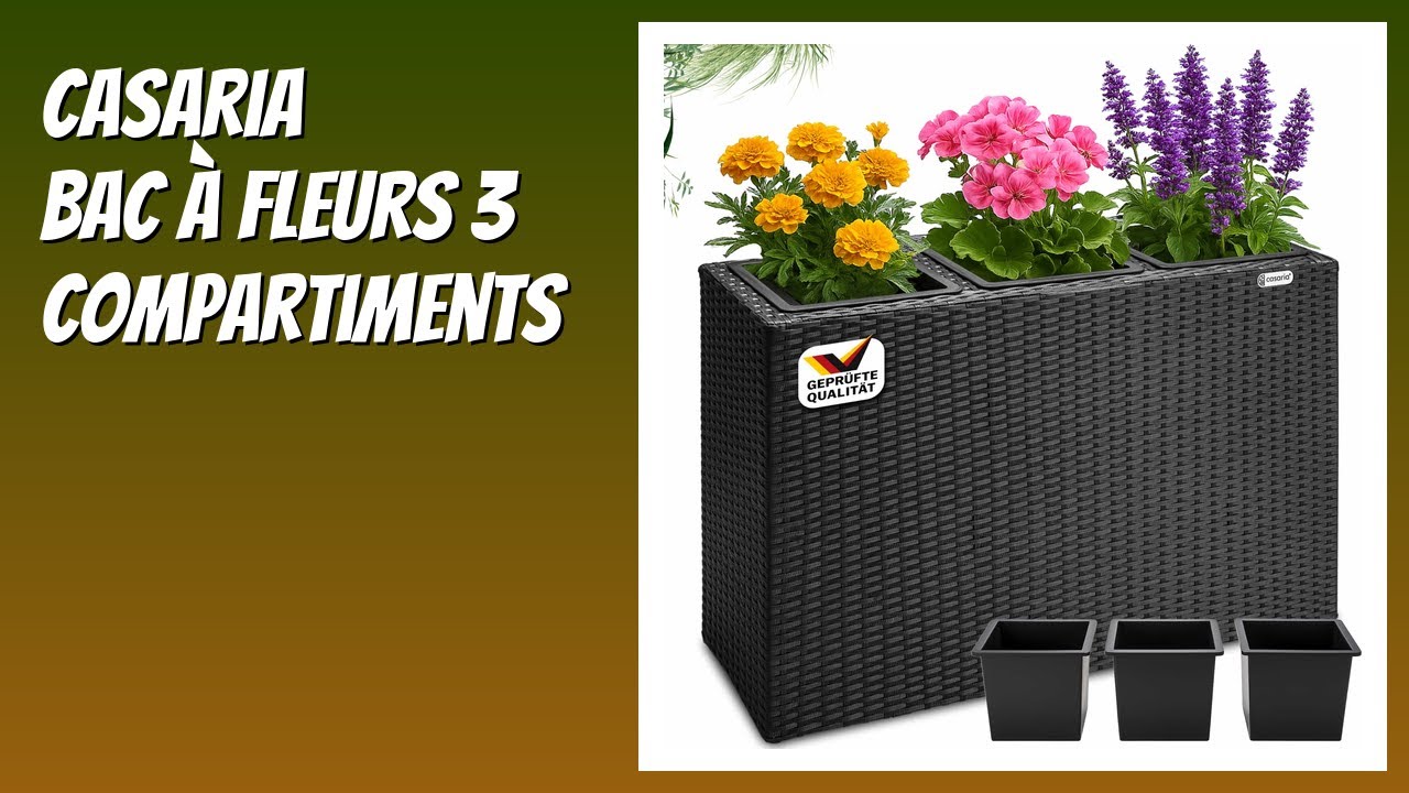 AVIS (2026) : Casaria Bac à Fleurs 3 Compartiments. DÉTAILS