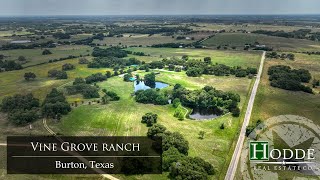 Luxury Ranch in Texas For Sale | Vine Grove Ranch | Burton Texas | Hodde Real Estate Co