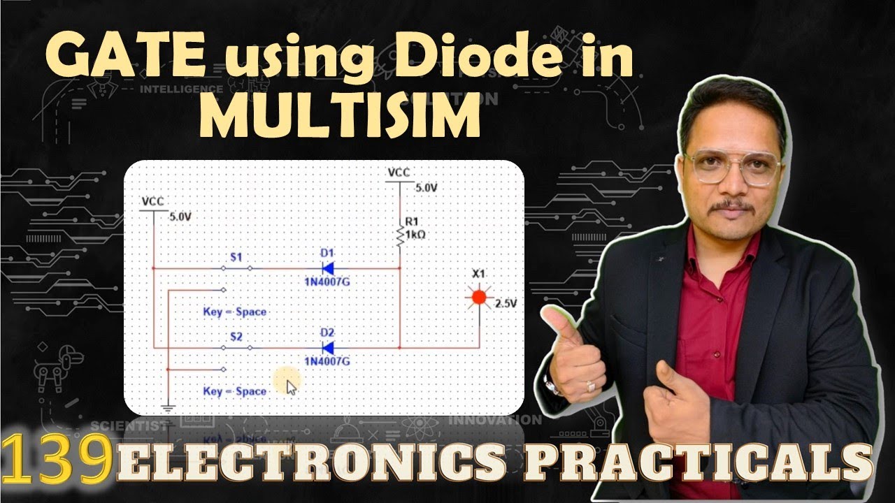 Or Gate Using Diode Simulation AND Gate and OR Gate using diode in Multisim - YouTube