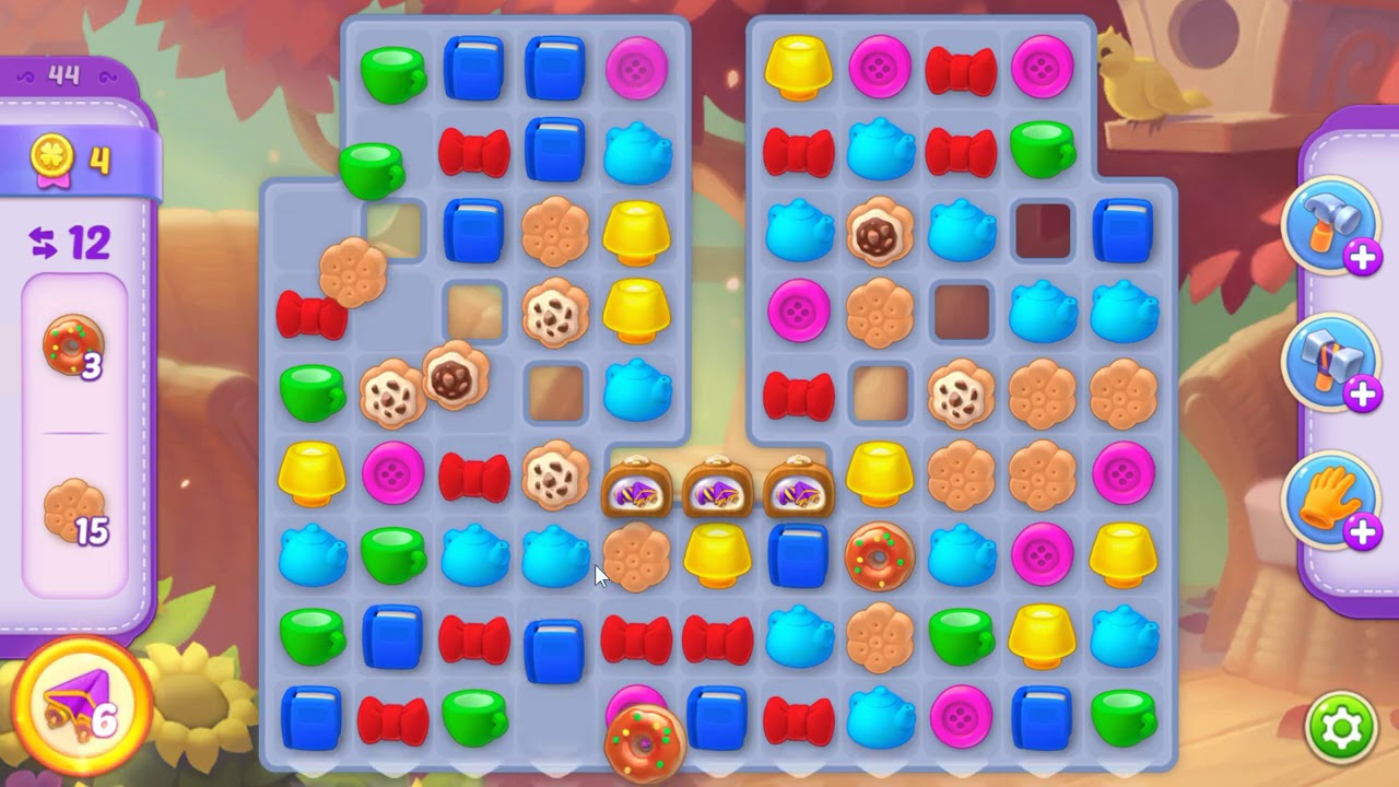 Homescapes Cups Level 44 for Homescapes Level 4791 夢幻家園 第4791 關金杯賽