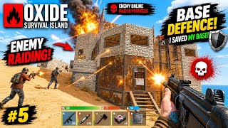Enemy Tried to Online Raid My Base… I Destroyed Them! 😈 | Oxide Survival Island #5