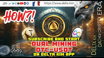 FULL TUTORIAL 2025 : How to subscribe and start your USDT | DTC dual mining on DELTA App? 🎯