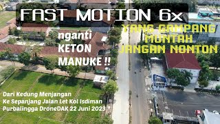 FAST MOTION - Dari Kedung Menjangan Ke Sepanjang Jalan Let Kol Isdiman Purbalingga DroneDAK