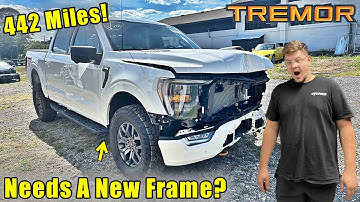 This Brand New Ford F150 Needs A new Frame After Being Smashed Into A Wall!