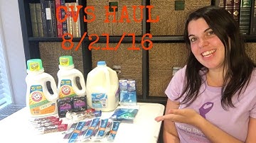 CVS Haul 8/21/16 ~ $5.30 MONEY MAKER