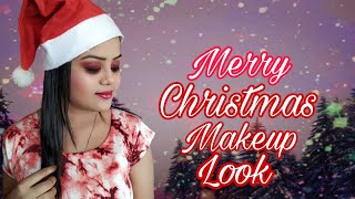 Glossy christmas makeup look | Christmas look | 2020