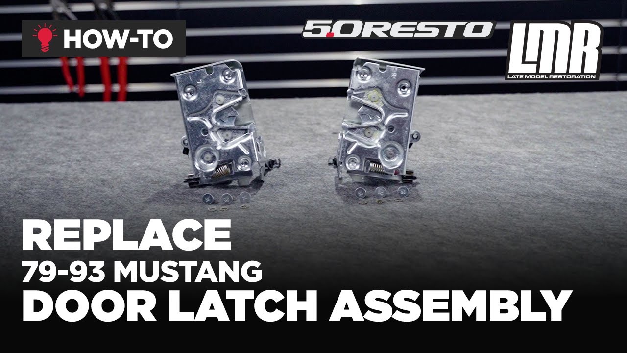 How To Replace Fox Body Mustang Door Latch Assemblies (7993) YouTube