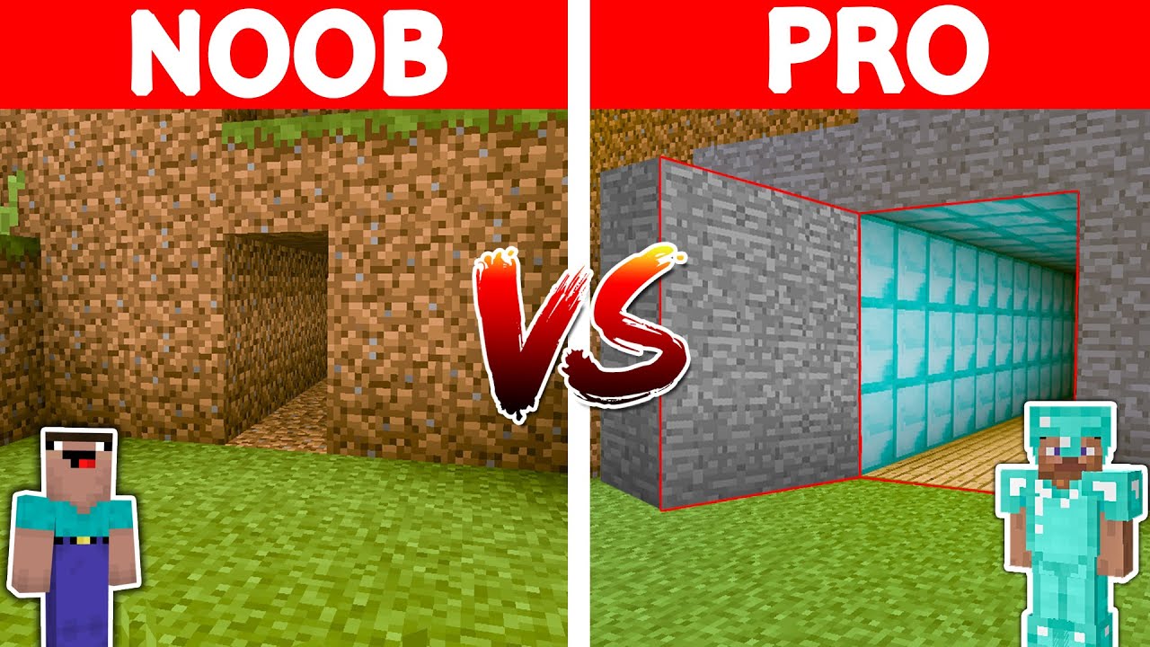 Minecraft NOOB vs PRO: SECRET DOOR in Minecraft! Animation