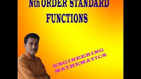 VTU ENGINEERING MATHS 1 Nth ORDER STANDARD FUNCTIONS || ADDITIONAL MATHEMATICS 1 Nth ORDER FUNCTIONS