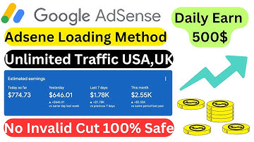 Google Adsene Loading | Try This Method Earn 500$ Daily | Unlimited Traffic 100% Adsene Safe