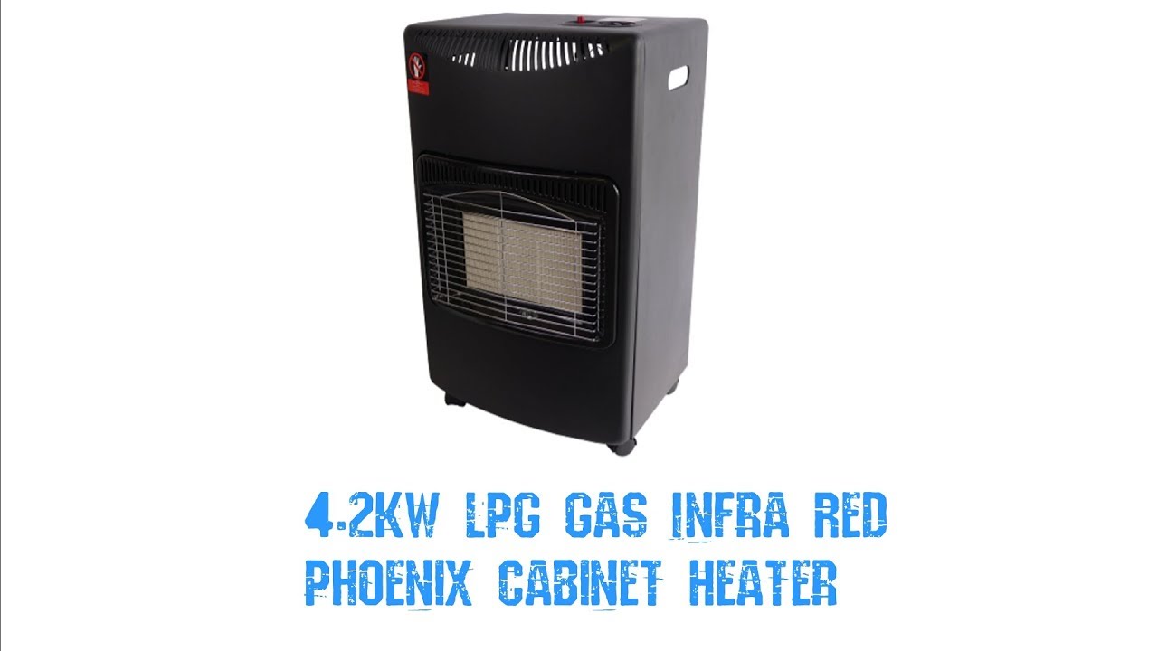 4.2kw LPG Gas Infra Red Phoenix Cabinet Heater