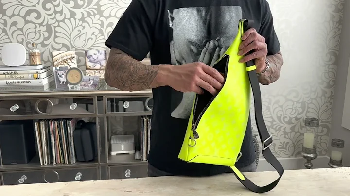 Blinding Bright LV!!! Louis Vuitton Duo Sling bag in Neon Yellow.