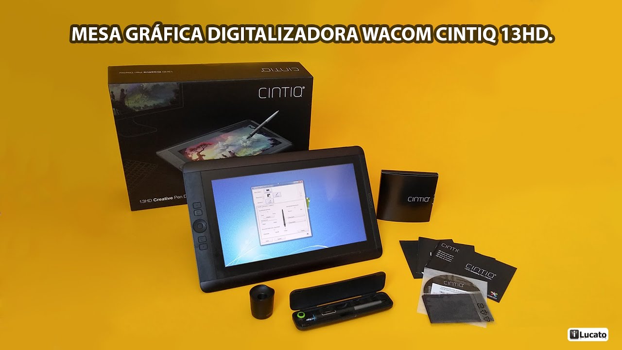 Wacom Cintiq 13HD - Mesa Gráfica Digitalizadora com monitor - VENDE-SE -  YouTube