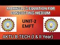 Maxwell’s equations for conducting medium #btech #physics ##engineering #aktuuniversity #bsc