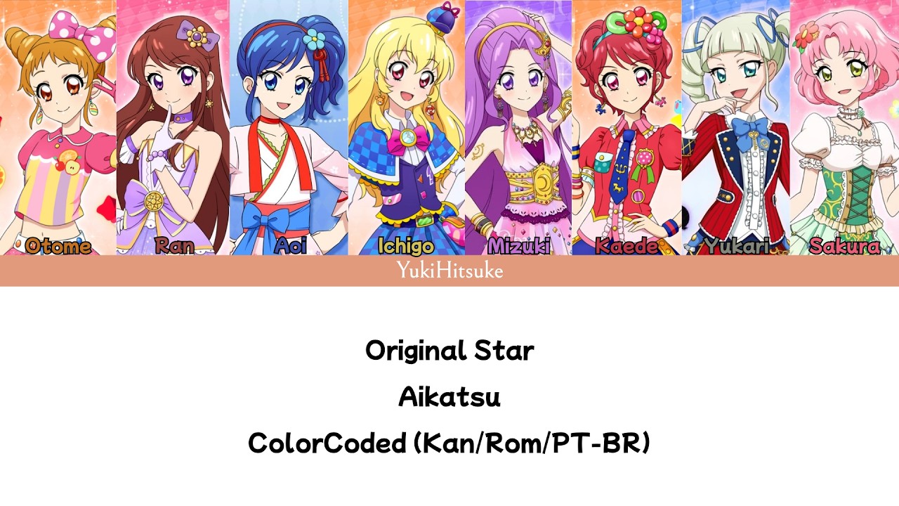 Original Star - STAR☆ANIS | Aikatsu | Color Coded Lyrics Kan/Rom