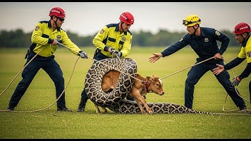 Horror: Giant Python Swallows Poor Baby Cow 🐂
