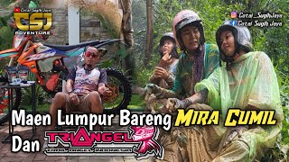 Mira Cumil Nangis kejer di jalur⁉️ngtrail bareng Mira Cumil dan Triangel ke Bromo KW #trail