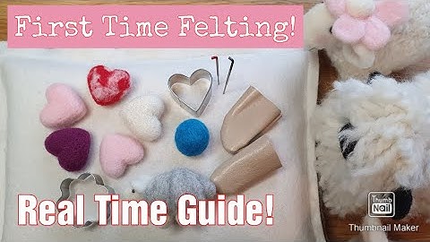 Is This Your VERY FIRST TIME FELTING | Are You NERVOUS To Start NEEDLE FELTING | Real Time Lesson!