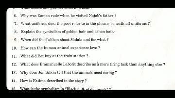 fourth semester/ spectrum:literature and contemporary issues/April 2021/ question paper and answers