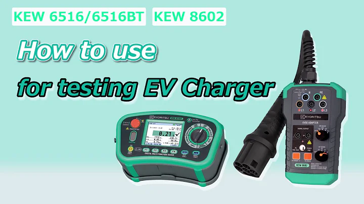 How to use 6516BT EVSE Adaptor KEW 8602