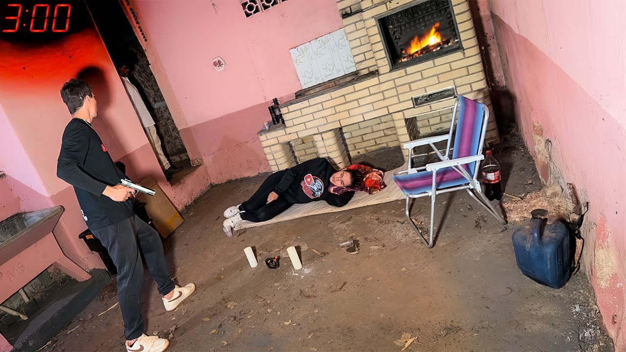 Когда я спал один в доме брата и сестры в 3 часа ночи, ПОЯВИЛАСЬ ЭТА СТРАННАЯ ФИГУРА!