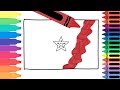 Flag Of Morocco Coloring Page