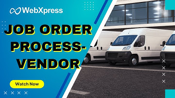 Job Order Process of wexpress TMS || Transportation management software || Webxpress