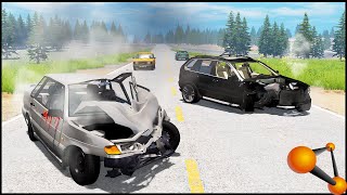 Пьяный МАЖОР На BMW Устроил ДТП - BeamNg Drive