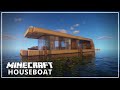 Замечательный Плавучий Дом || Minecraft House Timelapse - Wonderful Houseboat! (4K)