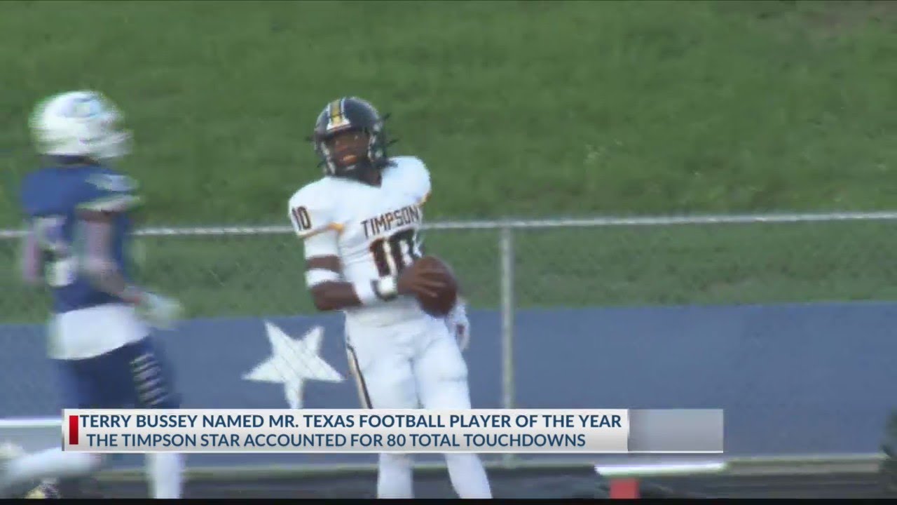 Timpson football player wins Dave Campbell’s Player of the Year Award