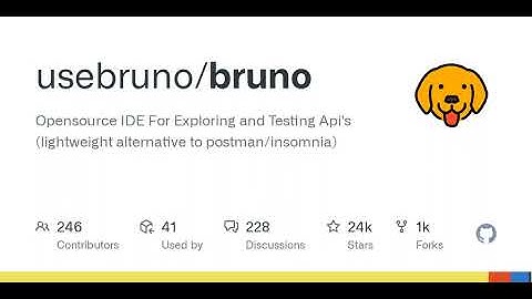 GitHub - usebruno/bruno: Opensource IDE For Exploring and Testing Api