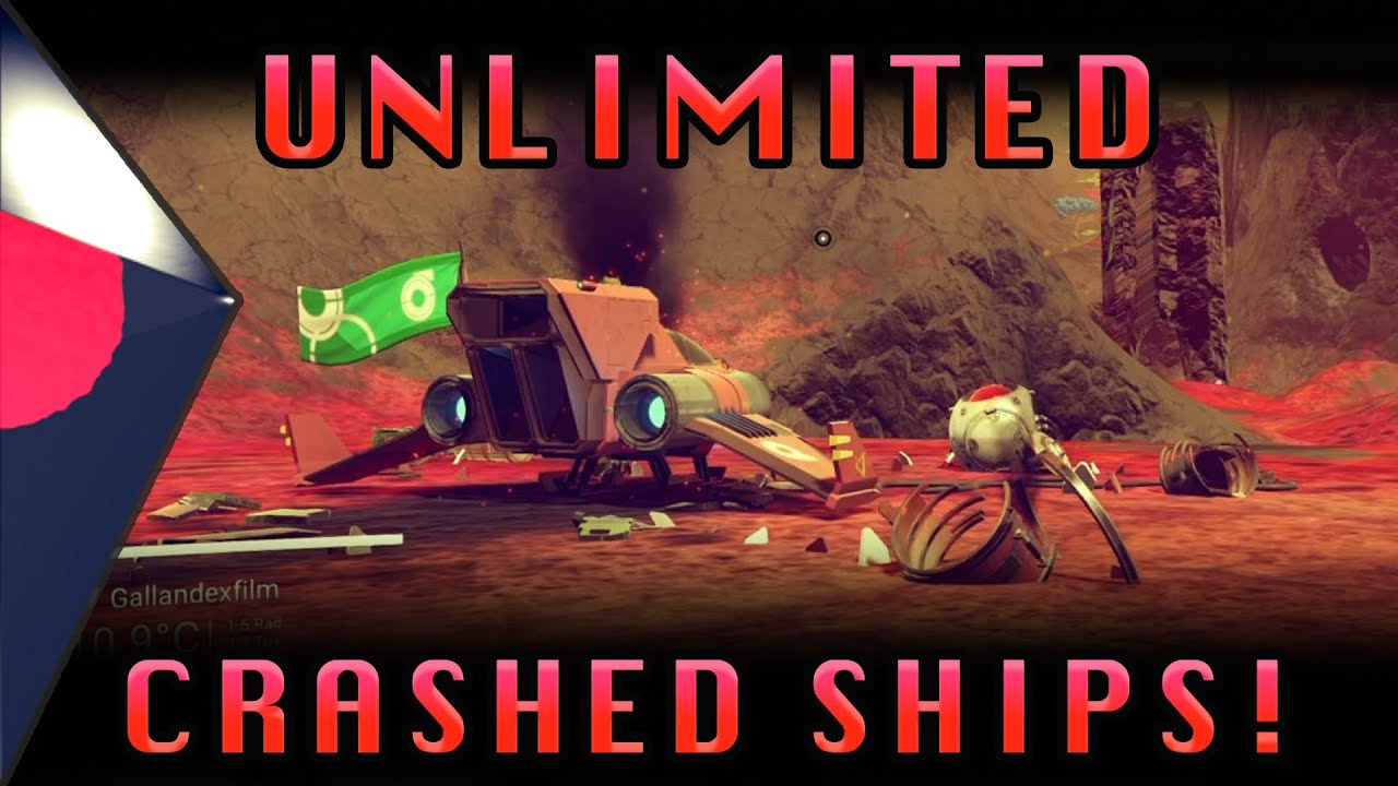 No Man's Sky | Unlimited Crashed Ships! (Ship Farming Method + Loot)