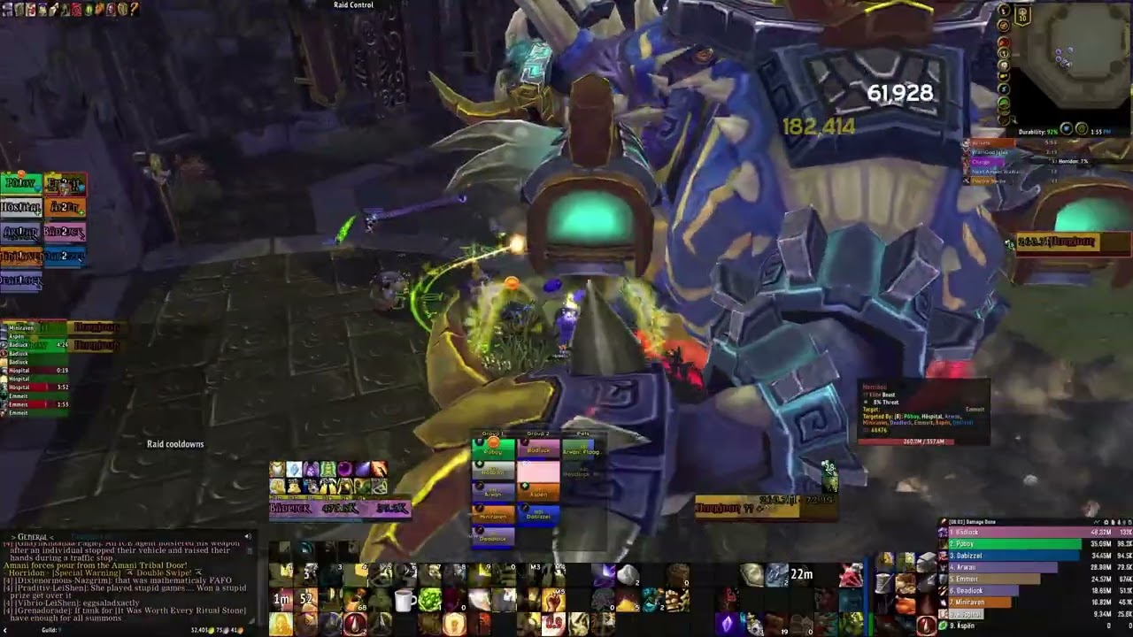 Talented Memorials Horridon first kill