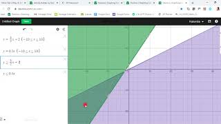 Shading between two intersecting lines desmos (Vid 3)