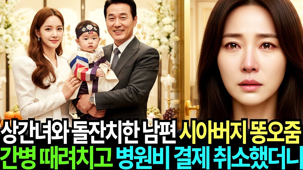 시아버지 대소변 받으며 간병 5년, 남편은 불륜녀와 아들 돌잔치 중이었다. 난 병원비 전액을 결제취소했다. 중환자실에서 걸려온 비명의 전화 '시아버지 죽일거야? 병원비 어쩌라고!'