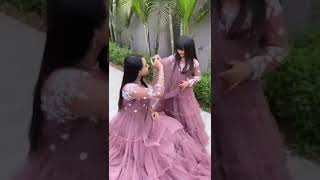 Order Mother Daughter Soft NET Ruffled Readymade Gown #ZC-8892 WhatsApp On +919619659727 screenshot 5