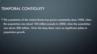 Temporal Contiguity