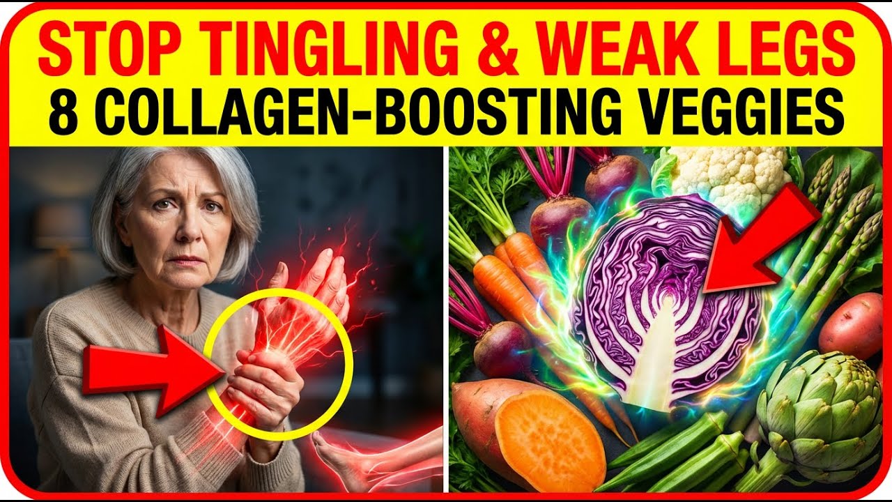 Stop Tingling & Weak Legs: 8 Collagen‑Boosting Veggies You’re Not Eating