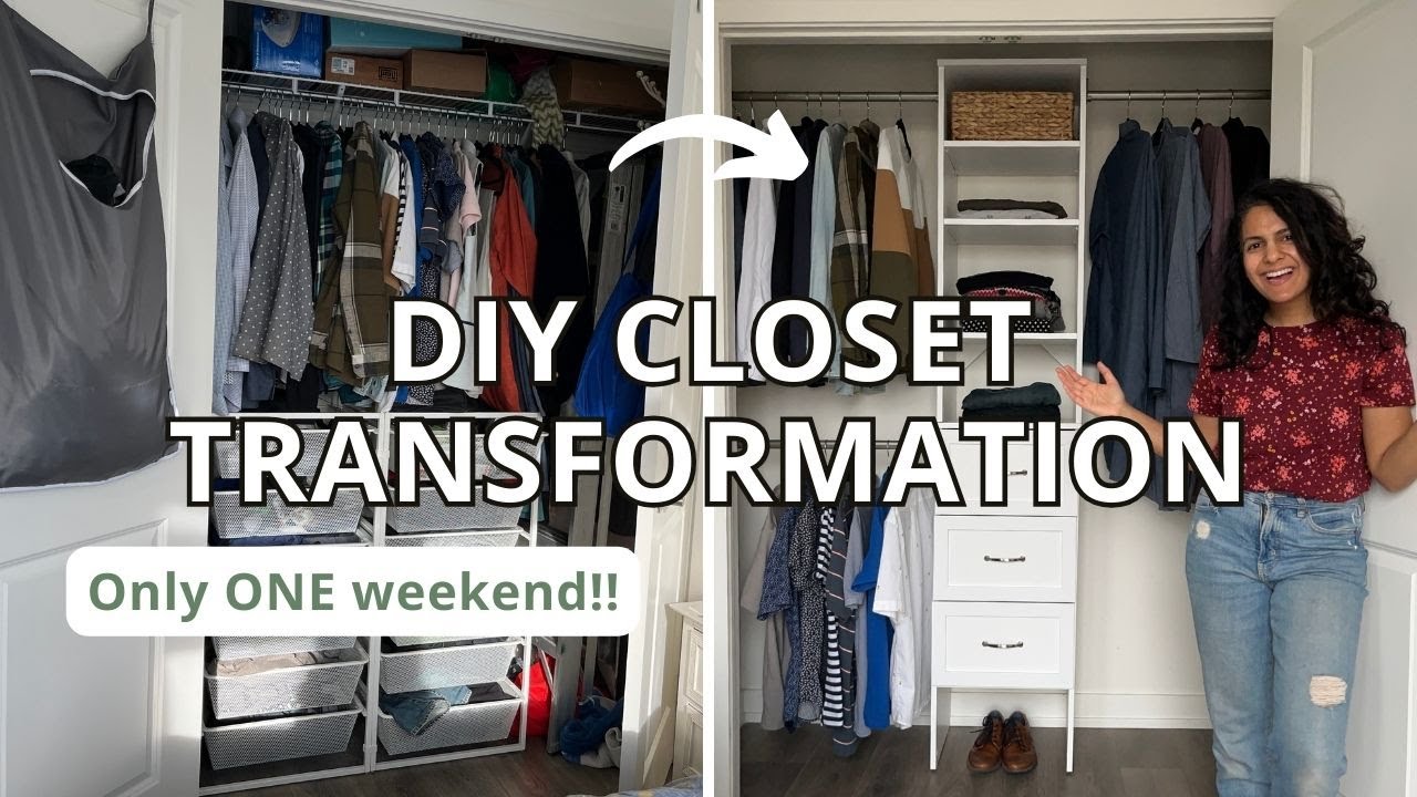 INEXPENSIVE SMALL CLOSET MAKEOVER // Closetmaid Suite Symphony Closet